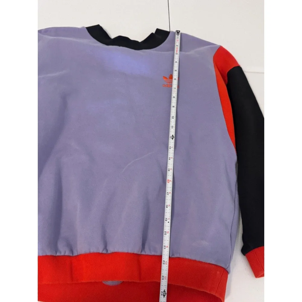 Adidas From The Archive Florida Fishing Colorblock Sweatshirt Purple L k3 - Picture 4 of 7